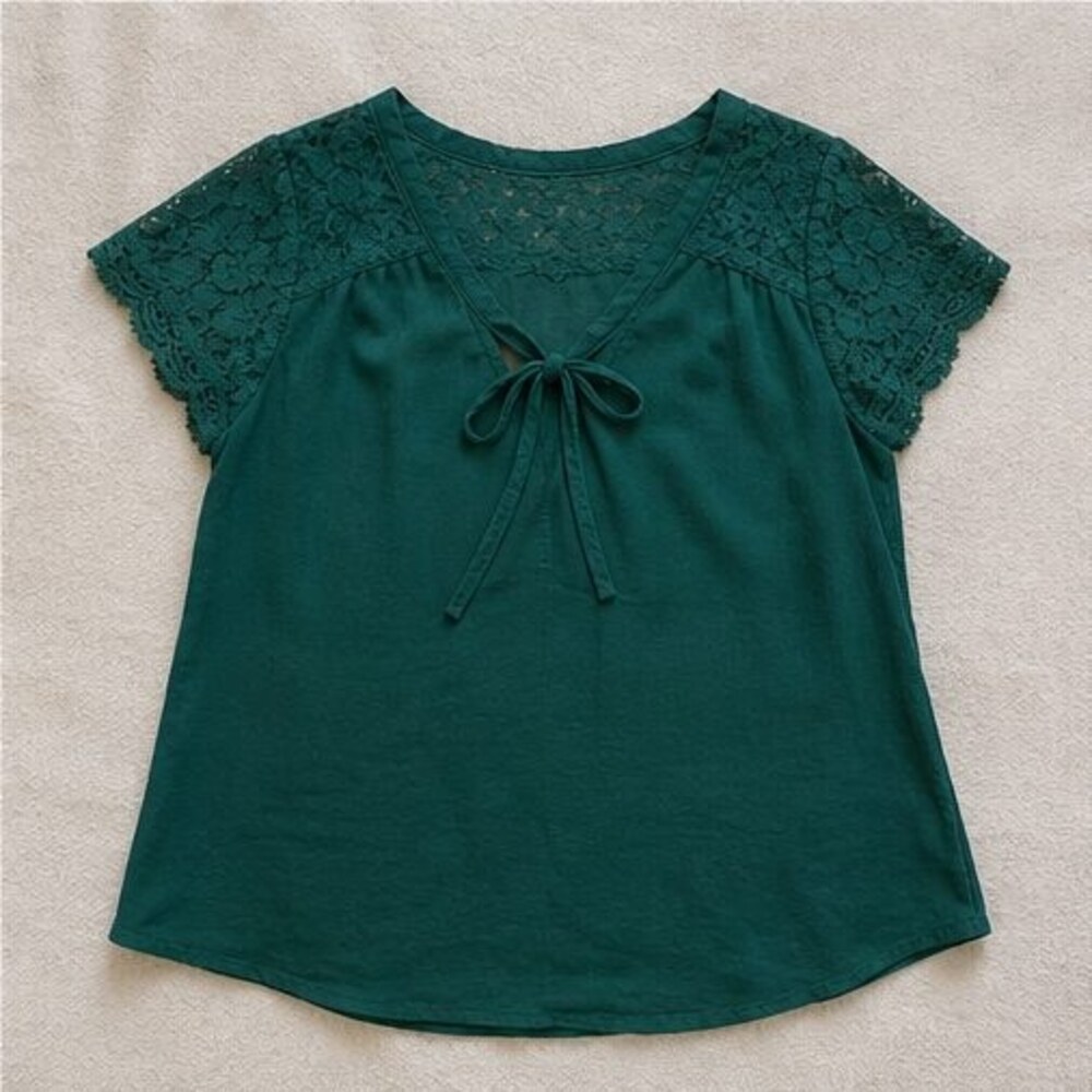 Emerald Wrap Blouse